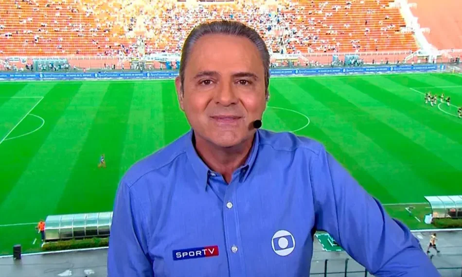 Saúde do narrador Luís Roberto preocupa e o afasta das transmissões da Rede Globo