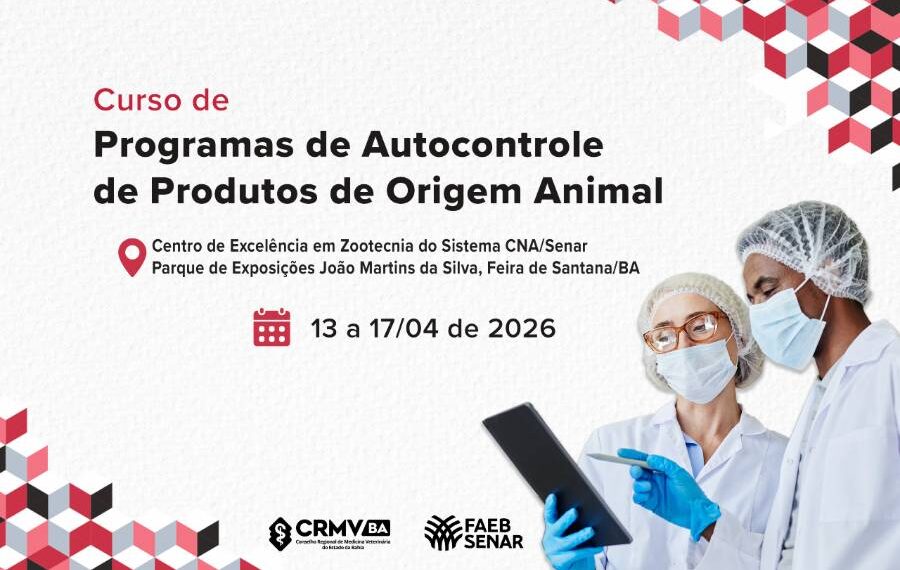 CRMV/BA promove curso gratuito em Feira de Santana para médicos-veterinários