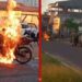 Feira: homem é preso após atear fogo na própria motocicleta durante blitz