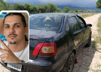 Homem é morto a tiros dentro de carro em estrada vicinal nos fundos do Aeroporto