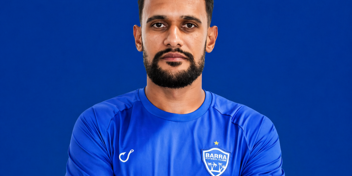 Jean Pierre representa Conceição do Coité em duelo do Barra contra o Corinthians pela Copa do Brasil