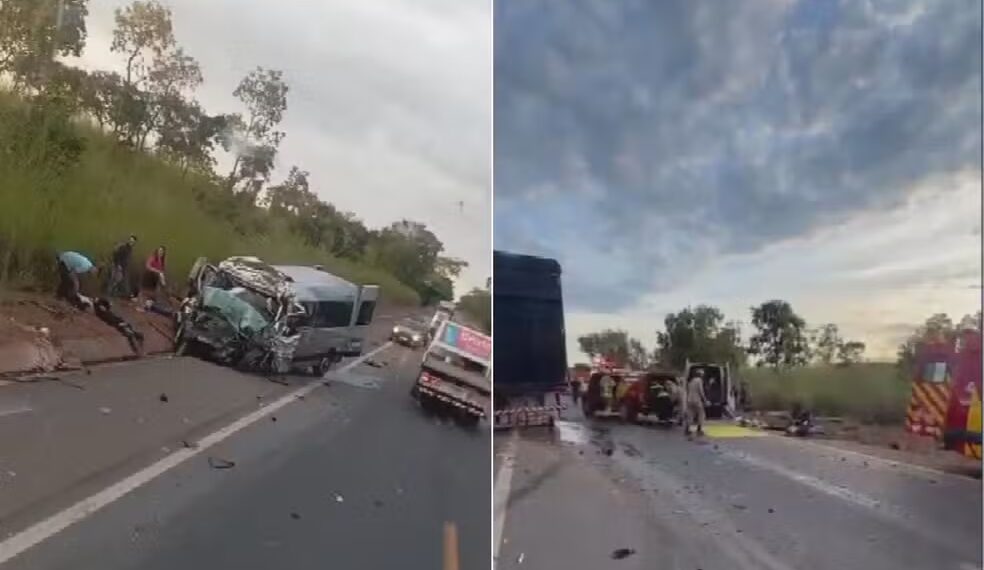 Sete vítimas de acidente com oito mortos em Goiás voltavam de velório, diz família