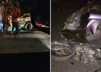 Homem morre em colisão entre moto e carro na BA-131