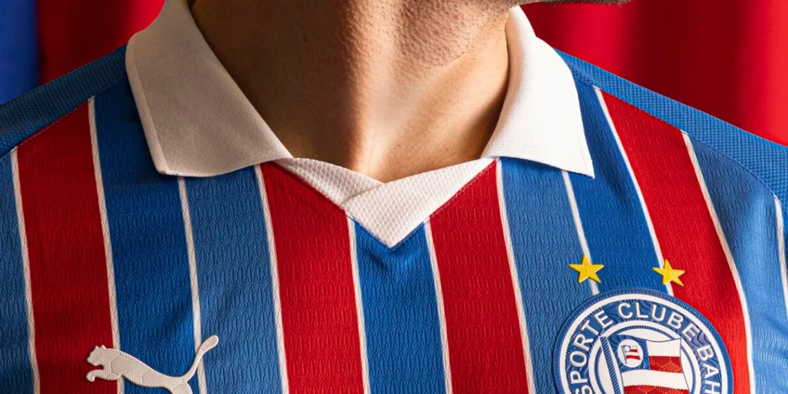 Bahia lança nova camisa 2 para 2026 com gola polo e homenagem aos 95 anos