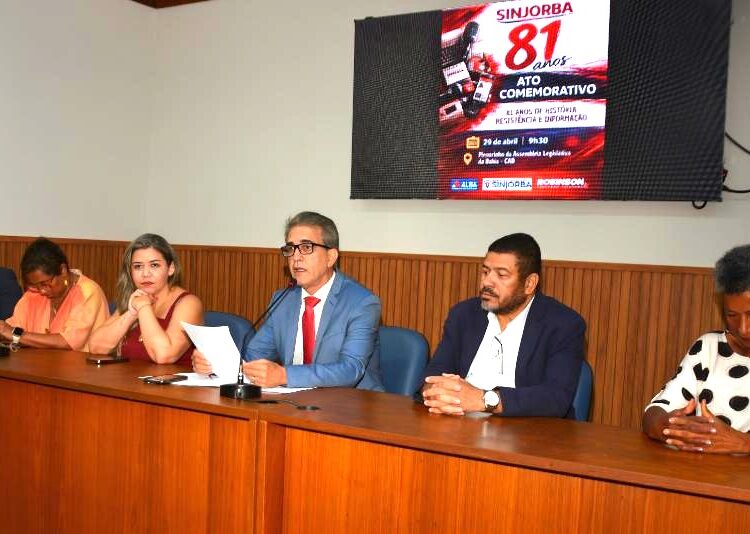 Aniversário do Sinjorba é celebrado no Legislativo