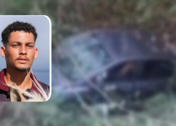 Carro é jogado em ribanceira após morte de jovem em acidente na BR 324