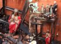 Você viu? Altar religioso resiste a incêndio em casa no Piauí; imagem de Jesus Cristo ficou intacta