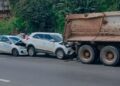 Vereadores de Quijingue se envolvem em acidente na BR 324 quando seguiam para Salvador