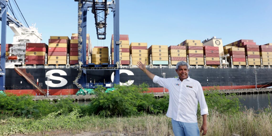 Bahia recebe navio com mais de 800 toneladas de materiais para início das obras da Ponte Salvador–Itaparica