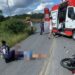 Colisão envolvendo duas motocicletas deixa um morto e outro gravemente ferido na BA 412