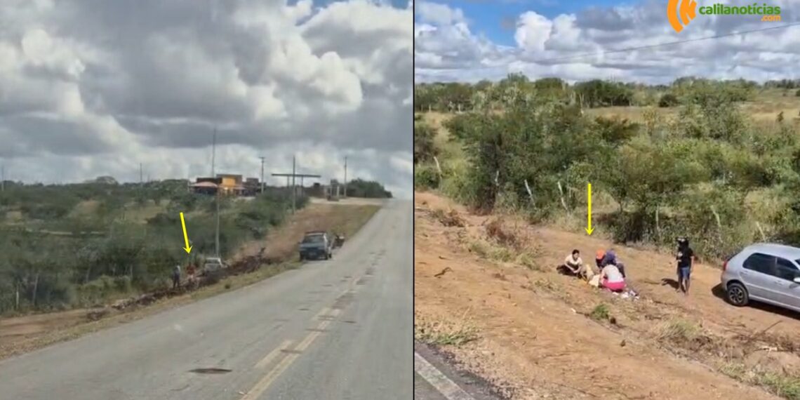 Motorista é arremessado para fora do veículo após descer ribanceira na BA 120