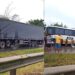 Grave acidente envolvendo ônibus, carreta e carros de passeio deixa trânsito lento na BR-324