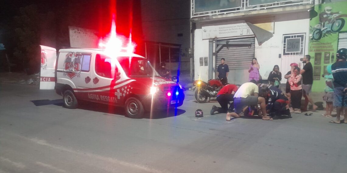 Porteiro do Hospital Português fica ferido após cair de moto ao passar em quebra-mola