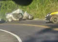 Três ocupantes de um carro morrem após batida com caminhão na BR-110