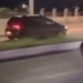 Mesmo após acidente com vítima fatal, motorista é flagrado conduzindo veículo pela pista de atletismo