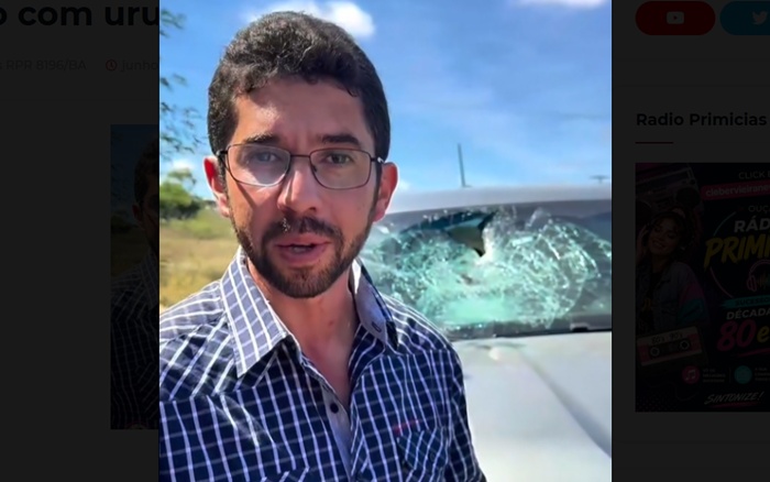 Prefeito relata susto após carro colidir com urubu