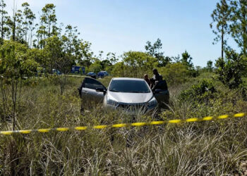 Corpos de três homens são encontrados dentro de carro às margens da Linha Verde