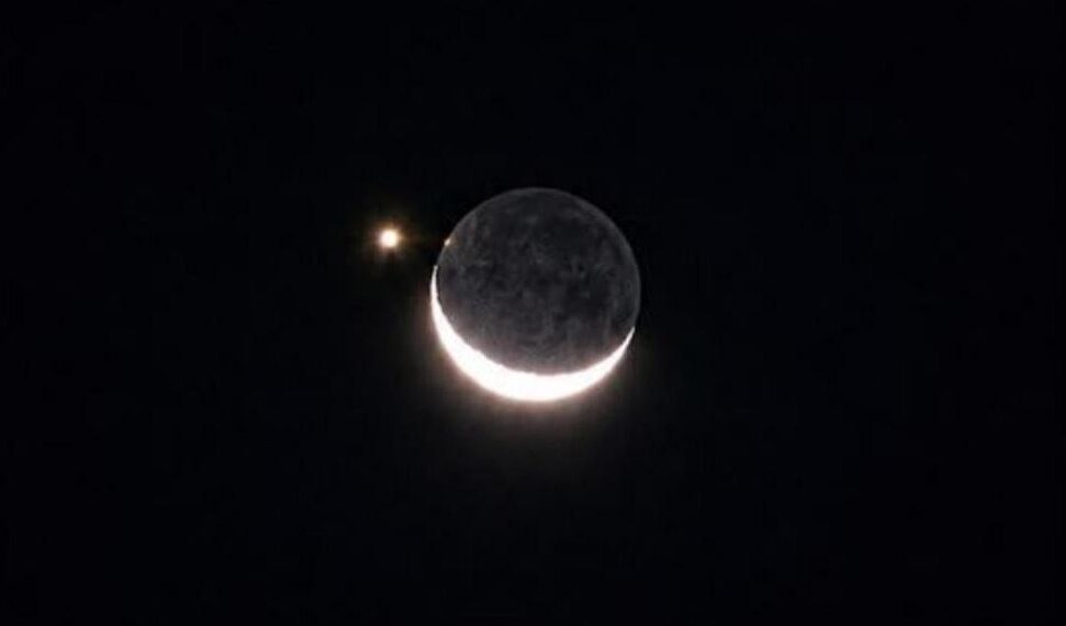 Lua crescente e Vênus protagonizam espetáculo no céu e encantam observadores na região sisaleira