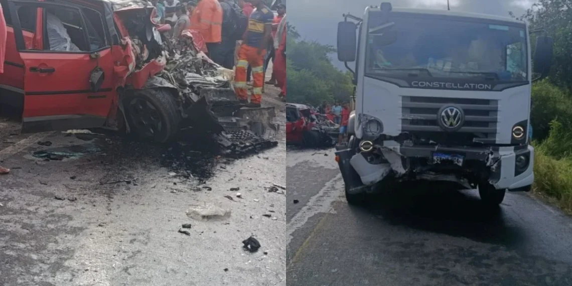 Médico morre após colisão frontal entre carro e caminhão na BR-420