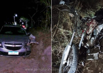 Comerciante morre vítima de colisão entre carro e moto em estrada vicinal
