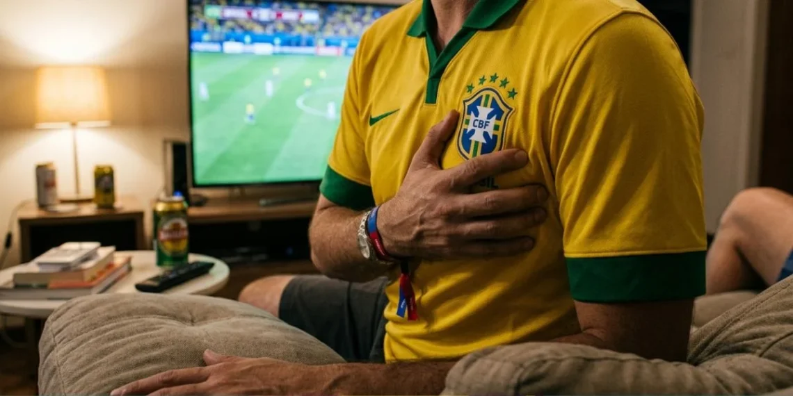 Cardiologista explica como torcer pelo Brasil sem colocar a saúde em risco durante jogos decisivos