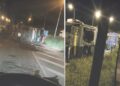 Ônibus que seguia de São Paulo para Cansanção tomba na BR-116 e deixa cinco feridos