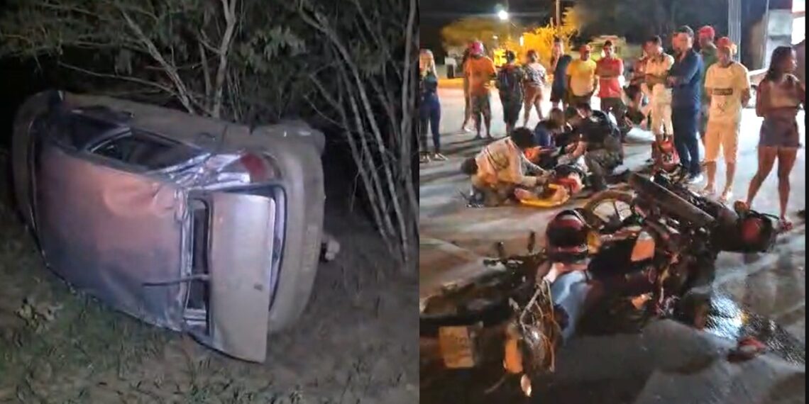 Dois graves acidentes mobilizam equipes de resgate em intervalo de apenas 30 minutos em Riachão do Jacuípe
