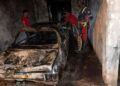 Carro pega fogo em garagem e causa prejuízo duplo a morador do Malhador