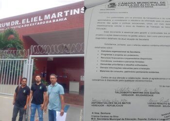 Vereadores de oposição de Capela do Alto Alegre protocolam representação no Ministério Público contra a Secretaria Municipal de Educação do município