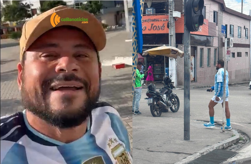 Torcedor símbolo da Argentina em Coité diz que “não teve sossego” após derrota para a Espanha