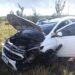 Carro conduzido por dentista capota na BA 120 e fica destruído; a profissional de saúde teve apenas escoriações leves