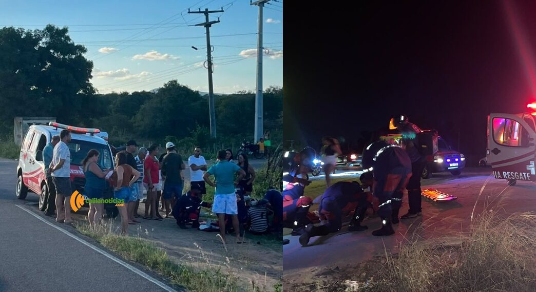 Dois graves acidentes mobilizam Águia Resgate em sequência; vítimas com traumatismo craniano e fratura grave serão transferidas