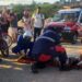 Coité: mulher é transferida após sofrer grave acidente de moto