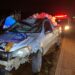 Carro atinge cavalo na BA-120 e passageira é socorrida pelo Águia Resgate