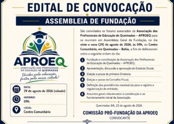 Profissionais da Educação de Queimadas se mobilizam para fundação da APROEQ neste sábado, 29