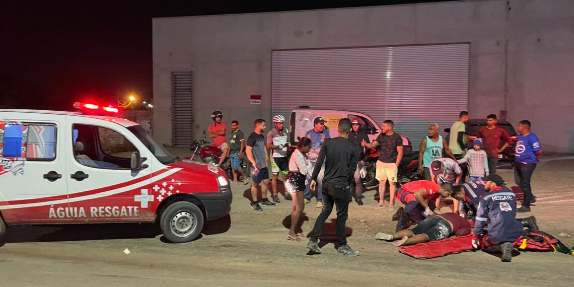 Noite de sábado tem sequência recorde de seis acidentes em apenas uma hora e meia em Coité; todos atendidos pela Águia Resgate