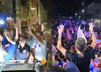ACM Neto faz carreata em Capim Grosso e segue para comício em Quixabeira, onde anuncia compromissos
