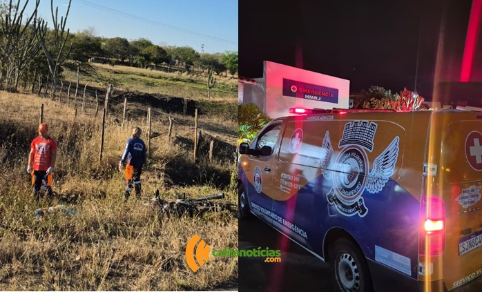 Acidentes de moto deixam um morto e outro gravemente ferido na zona rural de Riachão do Jacuípe