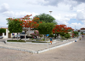 Praça Honorato é a principal da cidade.