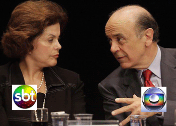 Objeto jogado na cabeça de Serra desperta rivalidade entre emissoras de TV