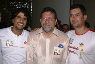 Vereadores Danilo e Betão (PT) comemoram indicação de Afonso Florence para o MDA