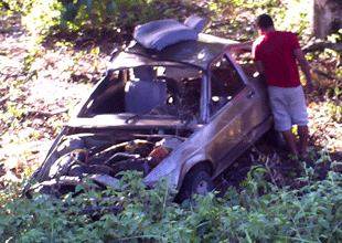 Acidente em Valente deixa cinco pessoas gravemente feridas