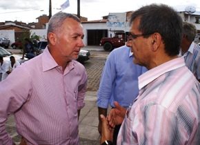 Ao encontrar Bobô, Ranulfo falou da paralização da reforma do estádio de Cansanção