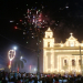 Igreja iluminada e colorido dos fogos marcaram a virada do ano em Coité