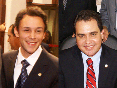 Mário Junior (E) e Tom