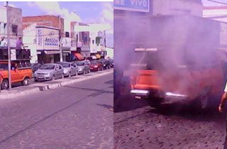 Carro de som tem início de incêndio quando anunciava inauguração de loja de veículos