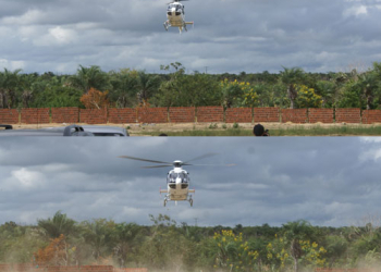 Petista barrado em palanque e helicóptero derruba muro. Veja no “poucas e boas” da visita de Wagner