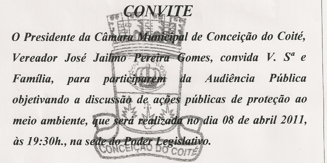 Câmara realiza Audiência Pública para discutir Meio Ambiente