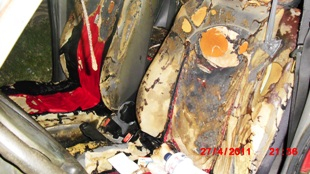 Tentativa de incêndio criminoso ao carro da repórter Alana Adrielle