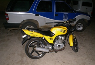 Moto encontrada com droga em Coité